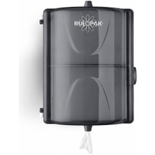 Rulopak Ikiz Mini Cimri Içten Çekmeli Tuvalet Kağıdı Dispenseri - Siyah