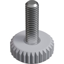 CATEKSSS M6 Mini Sıkma Ayar Vidası, Bingo Ayak, Pingo Ayak Çap: 20 mm Vida Uzunluğu 14 mm Beyaz - 5’li Paket