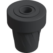 CATEKSSS Baston Lastiği Kanedyen Koltuk Değneği Asa Lastiği 22 mm Antrasit Gri - 28’li Paket