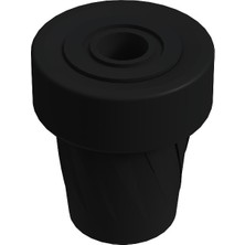 CATEKSSS Baston Lastiği Kanedyen Koltuk Değneği Asa Lastiği 19 mm Siyah - 35’li Paket