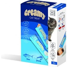 M-Pets Creamy Ton Balıklı ve Karidesli Krema Kedi Ödül Maması 25*15 Gr