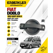 ERBERKLER OEM:735309963: Dış Kapı Kolu Arka Çift Kapı Doblo Uyumlu