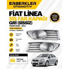 ERBERKLER Fiat Linea Sis Far Kapağı Gri Sissiz Takım 735460615- Uyumlu 735460615