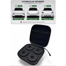 Parts Tesla Yeni Model Y Juniper ve Standart Model Uyumlu Premium Lift Takozu Güçlendirilmiş Versiyon, Doğal Kauçuk, Premium 4 Adet Takoz