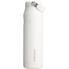 Iceflow™ Aerolight™ Flip Straw 2.0 Pipetli Termos Su Şişesi 1.06 Litre - Beyaz (Frost) | Paslanmaz Çelik