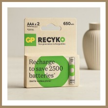 Bezos Aaa Şarjlı Pil 650MAH Ince 22