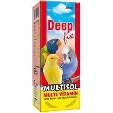Deep Fix Kuşlar İçin Multi-Vitamin 30 Ml Vitamin Solüsyonu Besin Desteği Sağlar
