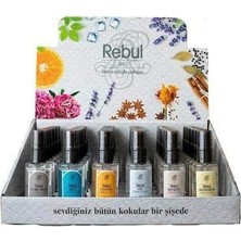 Kolonya Çeşitleri 50 ml x 6 Adet - Dark Spice-Buket-Aqua-Ice-Mandarine-Lavanta Karma 6 Li