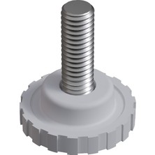 CATEKSSS M6 Tırnaklı Vida Çap: 22 mm Beyaz M6X20 - 50’li Paket