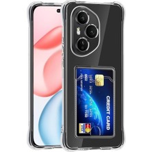 Prolysus Honor 400 Pro Kılıf Kartlıklı Şeffaf Silikon Darbe Dayanıklı Koruyucu Kamera Korumalı Kılıf