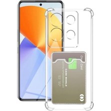 Prolysus Infinix Note 40 4g Kılıf Kartlıklı Şeffaf Silikon Darbe Dayanıklı Koruyucu Kamera Korumalı Kılıf