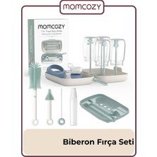 Momcozy Biberon Fırça Seti ( 7’si 1 Arada Bebek Biberonu Fırça Seti ve Kurutma Standı )