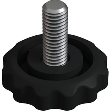 CATEKSSS M8 Vida Çap 36 mm Siyah - 6’lı Paket