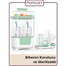 Momcozy Biberon Kurutucu ve Sterilizatörü ( Iç Içe Geçen 4’ü 1 Arada Kompakt ve Modüler )