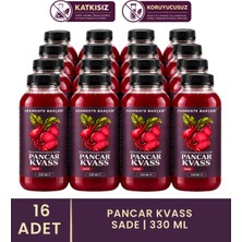 Fermente Bahçem 16 Adet Pancar Kvass Sade | 16 x 330 ml