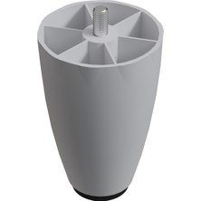 CATEKSSS 8 cm 3/8 Kalın Diş (Beyaz) Plastik Mobilya Yükseltici Koltuk Kanepe Armut Ayağı Ayakları - 20’li Paket