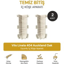 Vilo Süpürgelik Iç Köşe Aparatı 2 Adet – Linela 404 Auckland Oak Uyumlu