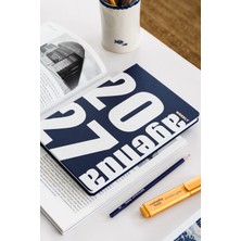 Matt Notebook 2027 Yılı B5 Haftalık Ajanda 17X24 cm - 12 Aylık Lacivert