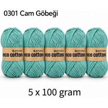 Oxford İplik 5'li Paket Eco Cotton 100GR-200M NO:0301 Cam Göbeği