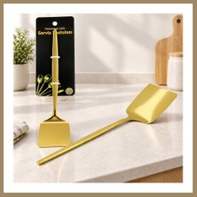 Bezos Altın Renk Metal Servis Spatula 22