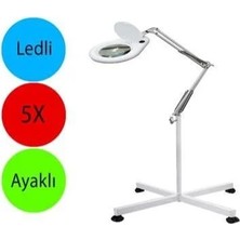 ADN-60L LED Işıklı Ayaklı Büyüteç – 3d-7d Cam Lensli Profesyonel Büyüteç Lamba