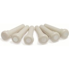 Graphtech Tusq Bridge Pin Pak (60) White M.o.p Dot