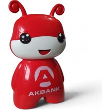 Vintage Nostaljik Akbank Arı Kumbara - 17 cm Maskot Kumbara