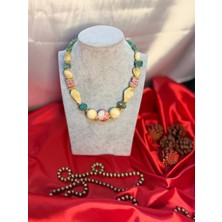 Belirtilmemiş Bijuteri Kolye (Pempe, Krem, Gold, Yeşil)
