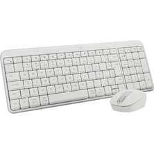 MK250 Combo Kompakt Klavye ve Kablosuz Bluetooth Klavye, Windows Için, 12 Ay Pil, Beyaz