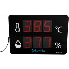 Luvinka TR932 Duvar Tipi Dijital Termo & Higrometre | 40CM Ekran