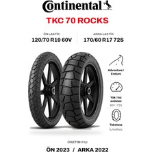 Continental Tkc 70 Rocks 120/70R19 + 170/60R17 Takım 2023/2022 Üretim Dot