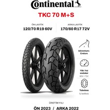 Continental Tkc 70 120/70R19 + 170/60R17 Takım 2023/2022 Üretim Dot
