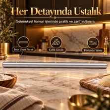 Kıvamında Paslanmaz Çelik Oklava