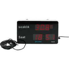 Luvinka TR903B 5m Kablolu Termometre | Saat-Alarm-25cm Ekran