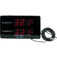 Luvinka TR933A Dijital Iç & Dış Sıcaklık Ölçer | ALARM-25CM Ekran