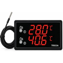 Luvinka TR933A LED Sıcaklık ve Nem Ölçer Olarak ( Problu )