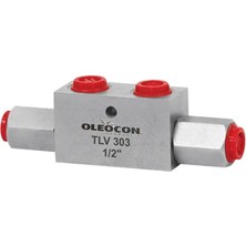 Oleocon 12,5 Gövde Gaz Diş 1/2" Ikiz Kilitleme Valfi