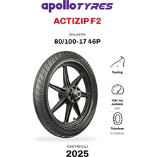 Apollo Actizip F2 80/100-17 46P Tubeless Ön Motosiklet Lastiği (2025)