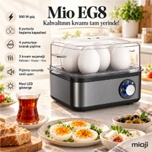 Mio Eg8 LED Işıklı Sesli Uyarı Yumurta Kırma ve Pişirici-Mioji