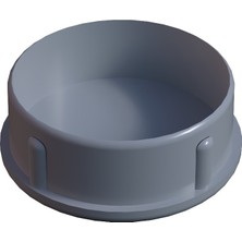 CATEKSSS 76 mm Düz Iç Profil Tapası 1.2 mm RAL7035 - 58’li Paket
