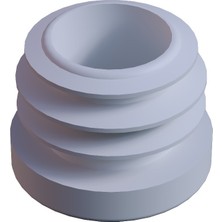 CATEKSSS 25 mm Kademeli Iç Profil Pabucu RAL9016 Beyaz - 50’li Paket
