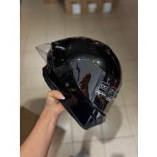Zeus ZS-826 Pearl Black Kapalı Kask (Özel Set)