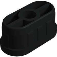 CATEKSSS Elips 20X50 mm Plastik Rotil Gövdesi M8 Siyah - 26’lı Paket