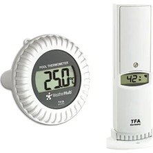Tfa 30.3310.02 'weatherhub' Sistemler Için Havuz Sensörlü Sıcaklık / Nem Transmiteri