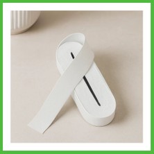 Bezos Yassı Paça Lastik 4 cm Beyaz - 10 M Rulo Arz