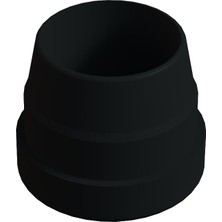 CATEKSSS 21 mm Düz Iç Profil Tapası 1.2 mm Siyah - 52’li Paket
