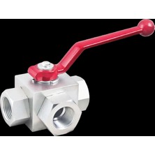 Generic 1" Bsp Hidrolik 3-Yollu Küresel Vana (L-Tipi)