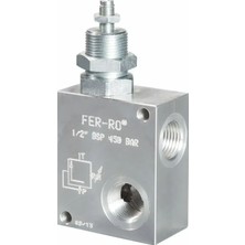 Generic 1/2" Bsp Hidrolik Direkt Emniyet Valfi-Kelebek Vida Ayarlı