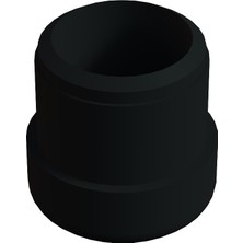 CATEKSSS 25 mm Düz Iç Profil Tapası mm Siyah - 24’lü Paket