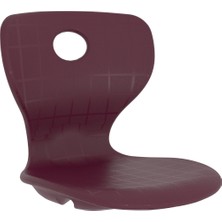 CATEKSSS Monoblok Sandalye Oturağı Plastik Sandalye Tablası - Bordo - 45’li Paket